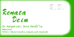 renata deim business card